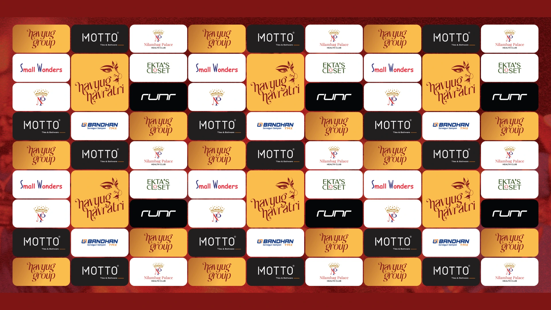 Navratri Logo Wall