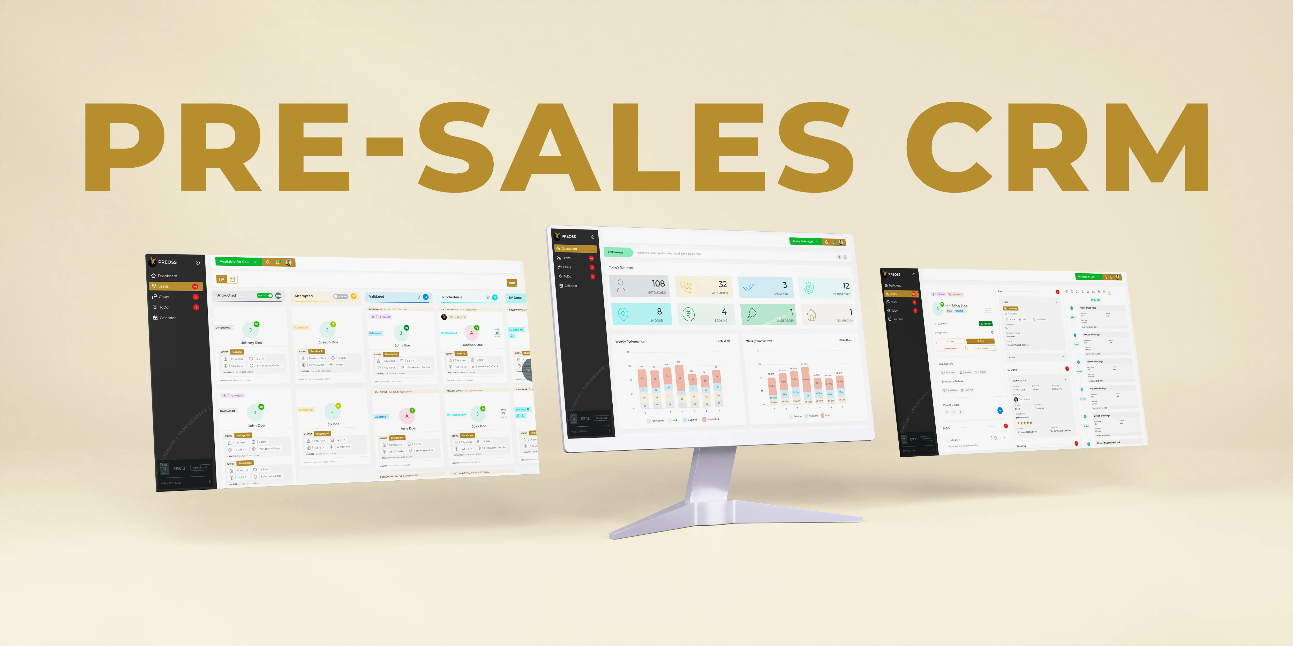 Real Estate Pre-Sales CRM Platform